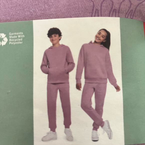 Charlie & Scout Youth Hoodie & Jogger Set 10/12 Purple - Picture 2 of 6